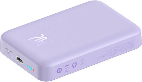 Baseus Mini Power Bank 10000mAh 20W με Θύρα USB-C Power Delivery Μωβ - Image 7