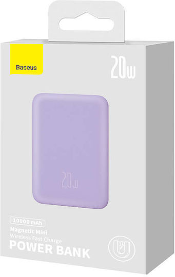 Baseus Mini Power Bank 10000mAh 20W με Θύρα USB-C Power Delivery Μωβ - Image 10