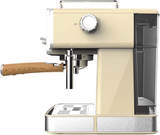 Cecotec Power Espresso 20 Tradizionale Μηχανή Espresso 1350W Πίεσης 20bar Light Yellow - Image 4