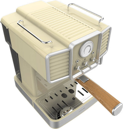 Cecotec Power Espresso 20 Tradizionale Μηχανή Espresso 1350W Πίεσης 20bar Light Yellow - Image 5