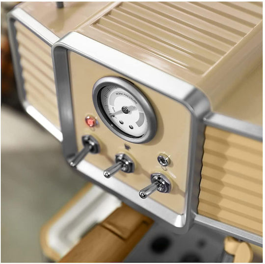 Cecotec Power Espresso 20 Tradizionale Μηχανή Espresso 1350W Πίεσης 20bar Light Yellow - Image 8