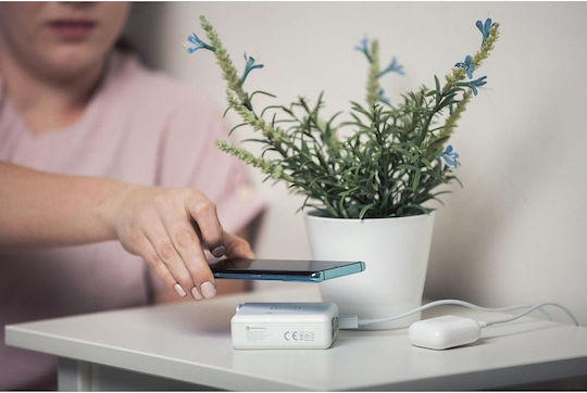Forcell Multifunction 4in1 Wireless Power Bank 8000mAh 15W με 2 Θύρες USB-A και Θύρα USB-C Λευκό - Image 6