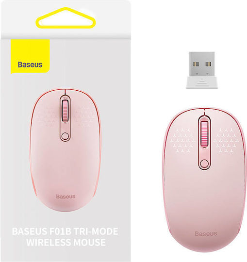 Baseus F01B Ασύρματο Bluetooth Mini Ποντίκι Ροζ - Image 8
