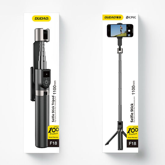 Dudao F18B Selfie Stick Τρίποδο Κινητού Μαύρο - Image 5
