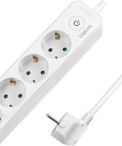 LogiLink SOCKET OUTLET 4-WAY Πολύπριζο 4 Θέσεων με Διακόπτη και Καλώδιο 1.5m LPS245
