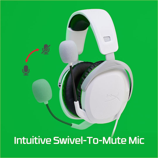 HyperX CloudX Stinger II For Xbox Over Ear Gaming Headset με σύνδεση 3.5mm Λευκό - Image 3