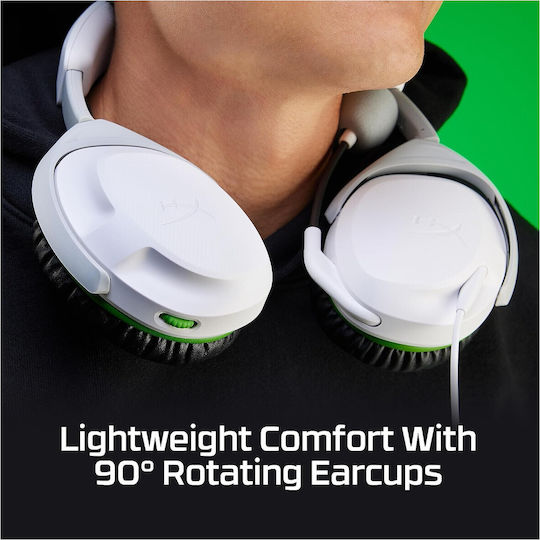 HyperX CloudX Stinger II For Xbox Over Ear Gaming Headset με σύνδεση 3.5mm Λευκό - Image 6