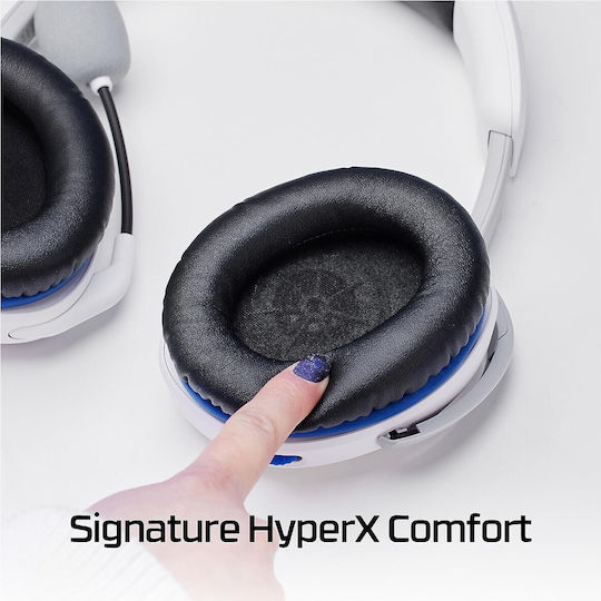 HyperX CloudX Stinger II for Playstation Over Ear Gaming Headset με σύνδεση 3.5mm Λευκό - Image 6