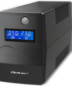 Qoltec 53979 Mini UPS Line-Interactive 850VA 480W με 2 Schuko Πρίζες