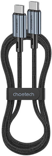 Choetech USB 2.0 Cable USB-C male - USB-C 60W Μαύρο 1.2m - Image 3