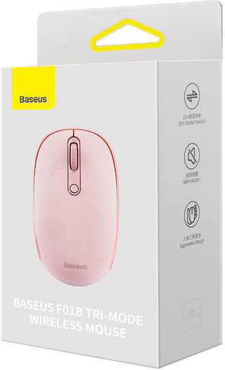 Baseus F01B Ασύρματο Bluetooth Mini Ποντίκι Ροζ - Image 9
