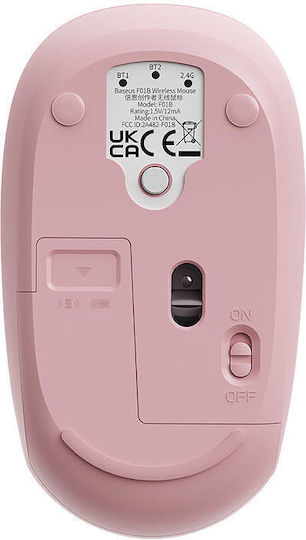 Baseus F01B Ασύρματο Bluetooth Mini Ποντίκι Ροζ - Image 7