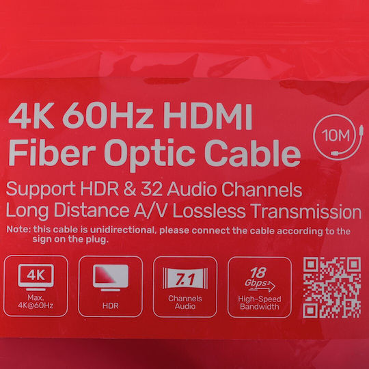 Unitek HDMI 2.0 Cable HDMI male - HDMI male 10m Μαύρο (C11072BK-10M) - Image 4