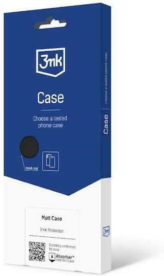 3MK Matt Back Cover Σιλικόνης / Tempered Glass Μαύρο (iPhone 15)