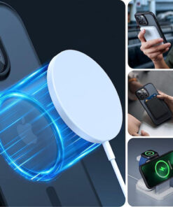 Alternative view of Tech-Protect Magmat Back Cover Σιλικόνης / Πλαστικό Black / Clear (iPhone 15 Pro)