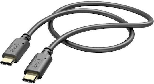 Alternative view of HAMA USB 2.0 Cable USB-C male - USB-C Μαύρο 1m (00201589)