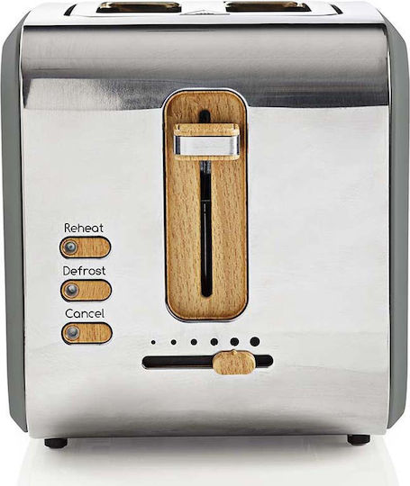 Nedis KABT510EGY Φρυγανιέρα 2 Θέσεων 900W Γκρι - Image 2