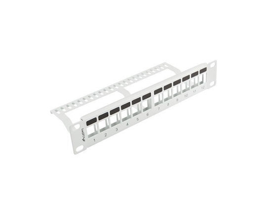 Lanberg Κάλυμμα Πάνελ για Rack 1U 10" 12 Θυρών Γκρι 332385 - Image 3