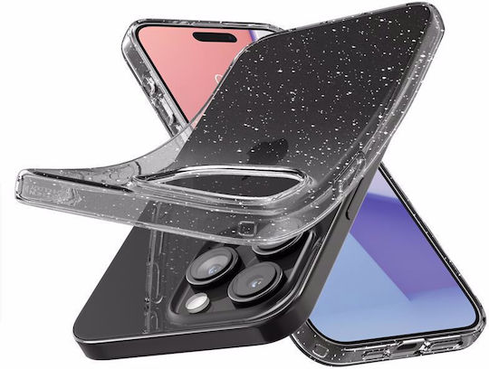 Spigen Liquid Crystal Glitter Back Cover Σιλικόνης Διάφανο (iPhone 15 Pro) ACS06701 - Image 8