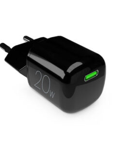 Puro Φορτιστής Χωρίς Καλώδιο GaN με Θύρα USB-C 20W Power Delivery Μαύρος (Minipro)