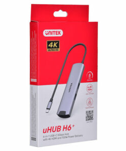 Alternative view of Unitek USB-C / USB-A Docking Station με 4K PD Ethernet Γκρι (H1112F)