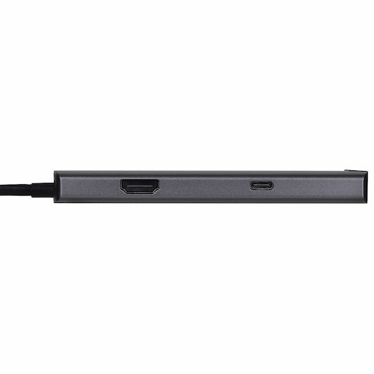 Unitek USB-C / USB-A Docking Station με 4K PD Ethernet Γκρι (H1112F) - Image 3