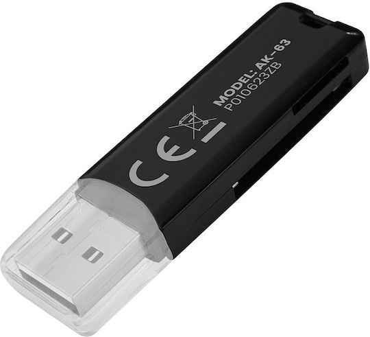 Savio AK-63 Card Reader USB 2.0 για SD - Image 2
