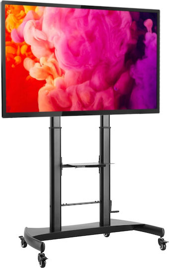 Techly ICA-TR36 Βάση Τηλεόρασης Δαπέδου έως 60" και 100kg Μαύρο - Image 14