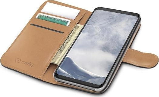 Celly Wally Book Δερματίνης Μαύρο (Galaxy S9+) WALLY791 - Image 2