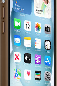 Alternative view of Apple Finewoven Back Cover Υφασμάτινο Καφέ (iPhone 15) MT3C3ZM/A