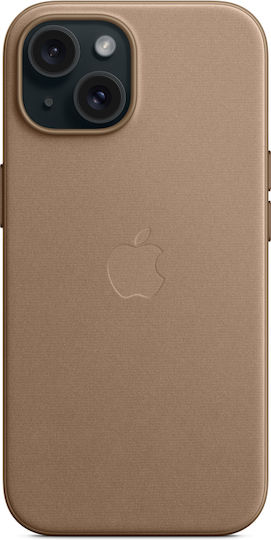 Apple Finewoven Back Cover Υφασμάτινο Καφέ (iPhone 15) MT3C3ZM/A - Image 3