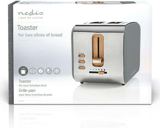 Nedis KABT510EGY Φρυγανιέρα 2 Θέσεων 900W Γκρι - Image 5