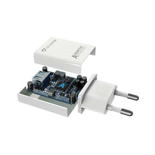 Cellular Line Φορτιστής Χωρίς Καλώδιο με Θύρα USB-C 15W Λευκός (ACHSMUSBC15WW) - Image 3