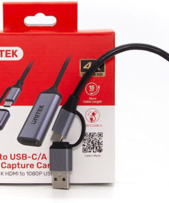 Alternative view of Unitek V1167A Μετατροπέας USB-A / USB-C male σε HDMI female Γκρι 1τμχ