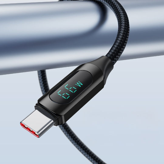 Wozinsky Braided USB 2.0 Cable USB-C male - USB-A 66W Μαύρο 2m (WUACC2) - Image 7