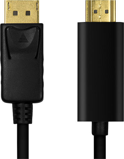 LogiLink Cable DisplayPort male - HDMI male 5m Μαύρο (CV0129) - Image 2