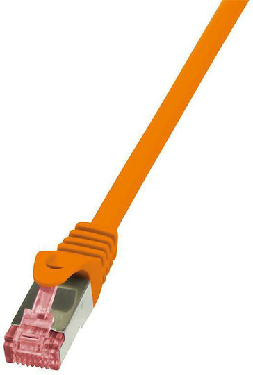 LogiLink U/UTP Cat.6a Καλώδιο Δικτύου Ethernet 0.5m Πορτοκαλί 1τμχ CQ3028S