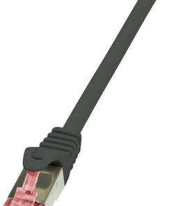LogiLink U/UTP Cat.6 Καλώδιο Δικτύου Ethernet 10m Μαύρο 1τμχ CQ2093S