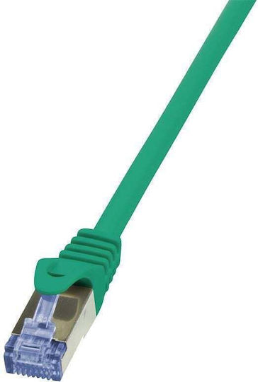 LogiLink U/UTP Cat.6a Καλώδιο Δικτύου Ethernet 10m Πράσινο 1τμχ CQ3095S