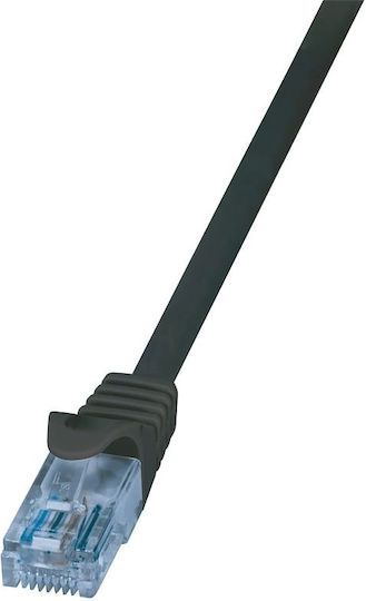 LogiLink U/UTP Cat.6a Καλώδιο Δικτύου Ethernet 7.5m Μαύρο 1τμχ CP3083U