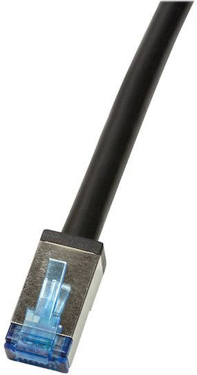 LogiLink U/UTP Cat.6a Καλώδιο Δικτύου Ethernet εξωτερικού χώρου 3m Μαύρο 1τμχ CQ7063S
