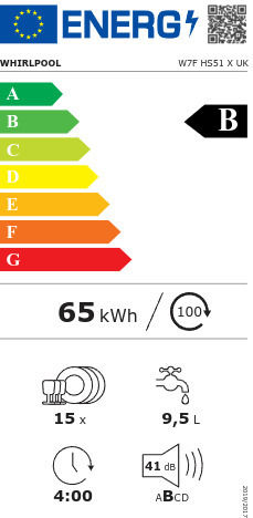 Whirlpool Ελεύθερο Πλυντήριο Πιάτων για 15 Σερβίτσια PowerClean Pro Π60xY85εκ. Inox W7F HS51 X - Image 13