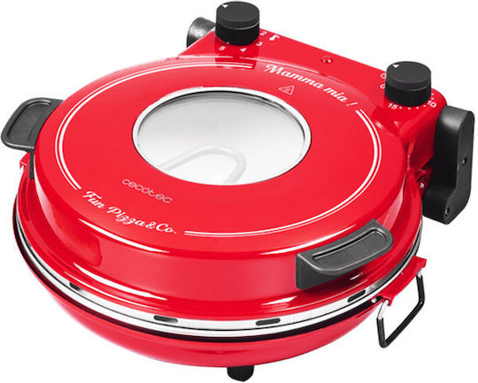 Cecotec Fun Pizza & Co Mamma Mia 03826 Παρασκευαστής Πίτσας 1200W Κόκκινος
