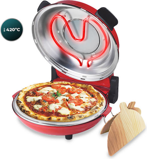 Cecotec Fun Pizza & Co Mamma Mia 03826 Παρασκευαστής Πίτσας 1200W Κόκκινος - Image 2