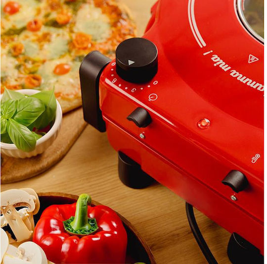 Cecotec Fun Pizza & Co Mamma Mia 03826 Παρασκευαστής Πίτσας 1200W Κόκκινος - Image 3