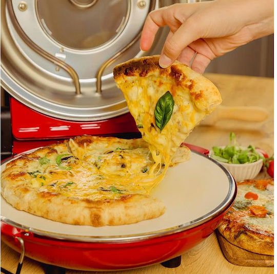 Cecotec Fun Pizza & Co Mamma Mia 03826 Παρασκευαστής Πίτσας 1200W Κόκκινος - Image 5