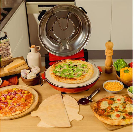 Cecotec Fun Pizza & Co Mamma Mia 03826 Παρασκευαστής Πίτσας 1200W Κόκκινος - Image 6