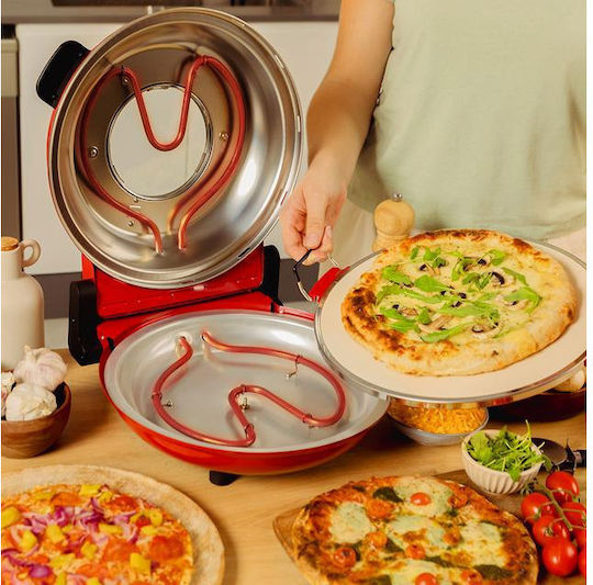 Cecotec Fun Pizza & Co Mamma Mia 03826 Παρασκευαστής Πίτσας 1200W Κόκκινος - Image 7