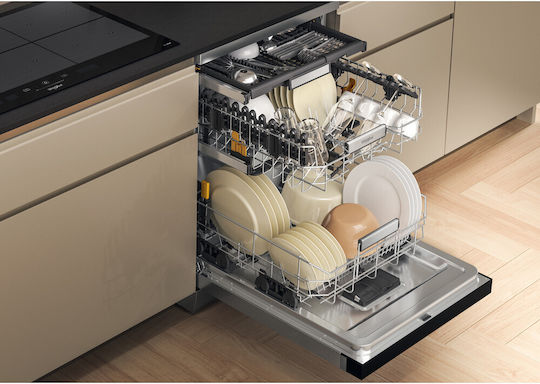 Whirlpool Ελεύθερο Πλυντήριο Πιάτων για 15 Σερβίτσια PowerClean Pro Π60xY85εκ. Inox W7F HS51 X - Image 6