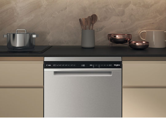 Whirlpool Ελεύθερο Πλυντήριο Πιάτων για 15 Σερβίτσια PowerClean Pro Π60xY85εκ. Inox W7F HS51 X - Image 8
